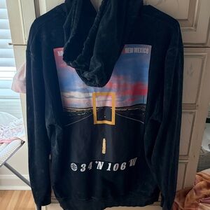 National Geographic Black Hoodie with Logo